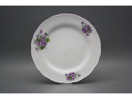 Talíř mělký 25cm Ofélie Fialky CFL č. 1