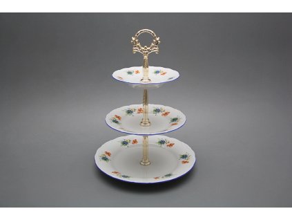 Etažér třípatrový Ofélie Polní kvítí AAL č. 1