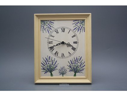 Nástěnné hodiny 25x30cm Levandule cPB č. 1