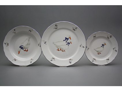 Talířová souprava Rokoko Husy 18dílná FML č. 1