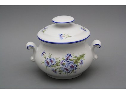 Zapékací hrnek s oušky a víčkem Chrpy AL č. 1