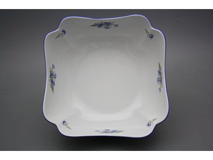 Mísa salátová 24cm čtyřhranná vysoká Rokoko Chrpy EAL č. 1