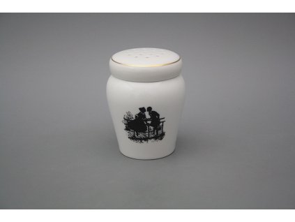 Dóza na moučkový cukr - sypátko Rokokové panenky GL č. 1