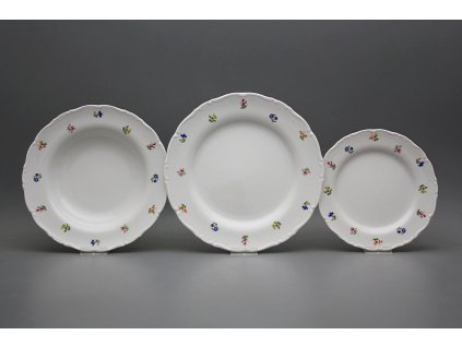 Talířová souprava Ofélie Sedmero kvítí 24dílná ABB č. 1