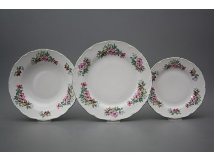 Talířová souprava Ofélie Šípková růže 18dílná AZL č. 1