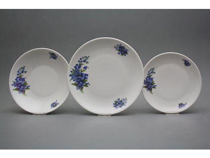 Talířová souprava Coup Pomněnky 18dílná CBB č. 1