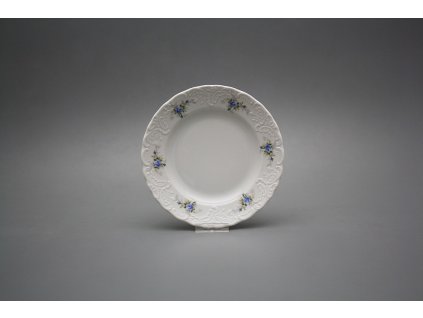 Talíř dezertní 17cm Opera Světlemodré růžičky BB č. 1