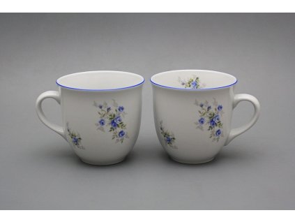 Hrnek Mirek 0,4l Světlemodré růžičky AL č. 1