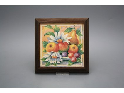 Obrázek 18x18cm Blue Gingham Flowers kTHB č. 1