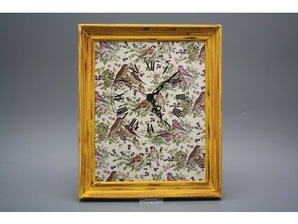 Nástěnné hodiny 25x30cm Bird Chintz cHM č. 1