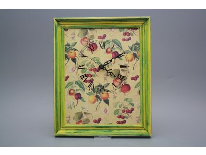 Nástěnné hodiny 25x30cm Botanical Fruit cZM č. 1