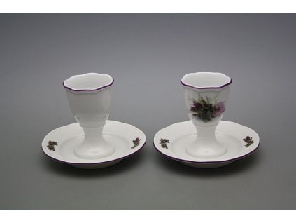 Kalíšek na vejce s podstavcem Rokoko Provence FL č. 1