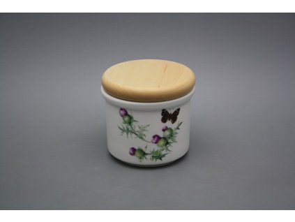 Dóza s dřevěným uzávěrem A - malá Bodlák BB č. 1