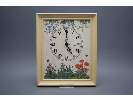 Nástěnné hodiny 25x30cm Živý plot cPB č. 1