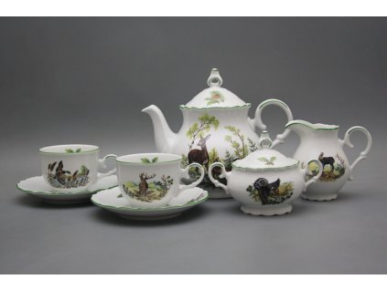 Čajová souprava Ofélie Myslivci 15dílná ZL č. 1