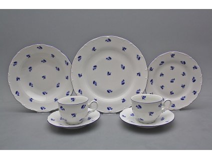 Jídelní čajová souprava Ofélie Luční kvítí Házenky 30dílná BML č. 1