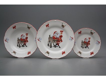 Talířová souprava Ofélie Santa 12dílná FCL č. 1