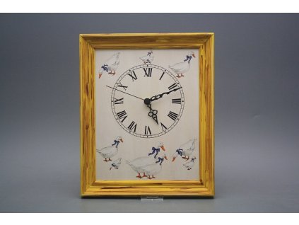 Nástěnné hodiny 25x30cm Husy cHM č. 1