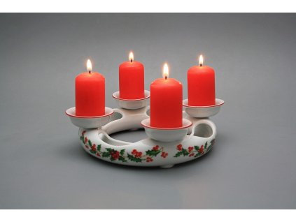 Svícen adventní Vánoční Cesmína CL č. 1