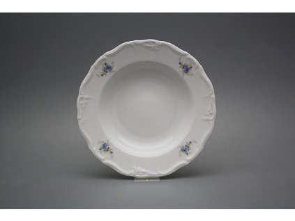 Talíř hluboký 23cm Marie Louise Světlemodré růžičky EBB č. 1