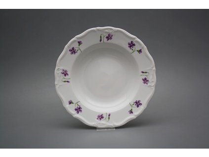 Talíř hluboký 23cm Marie Louise Fialky KBB č. 1