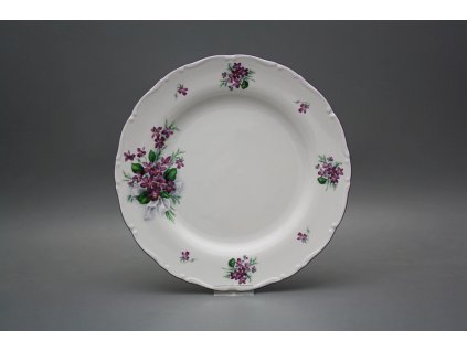 Talíř mělký 25cm Ofélie Viola s mašlí KFL č. 1