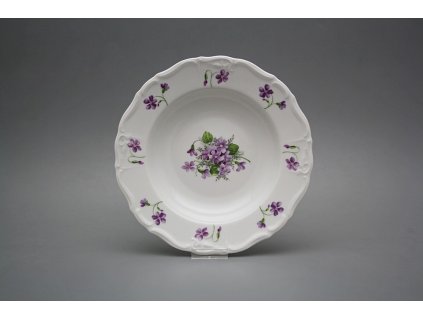 Talíř hluboký 23cm Marie Louise Fialky JBB č. 1