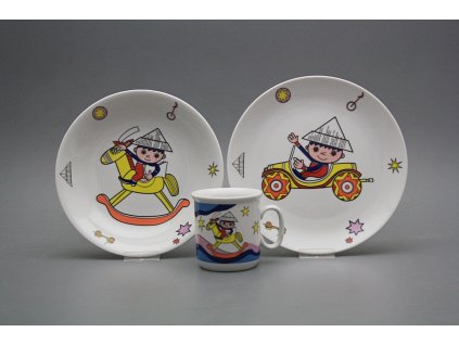 Dětská jídelní souprava Večerníček modrý BB č. 1