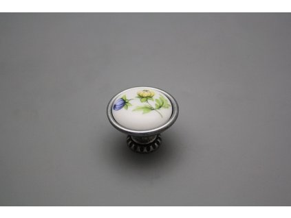 Rustikální úchytka Bohemia 35mm Míšeňská kytice FV č. 1