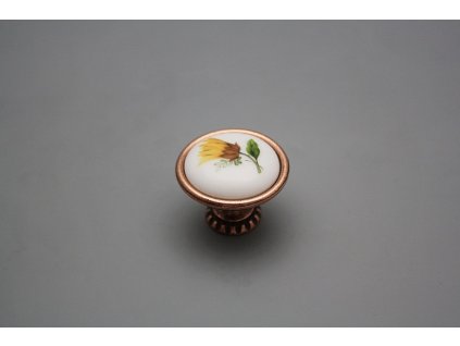 Rustikální úchytka Bohemia 35mm Slunečnice CU č. 1