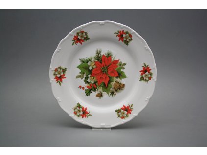 Talíř mělký 25cm Ofélie Vánoční hvězda FBB č. 1