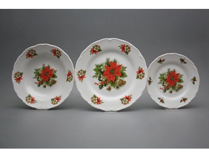 Talířová souprava Ofélie Vánoční hvězda 24dílná FBB č. 1