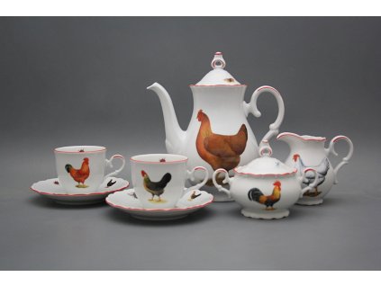 Kávová souprava Ofélie Slepičky 15dílná CL č. 1
