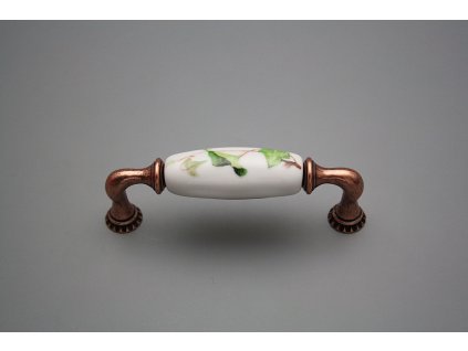 Rustikální úchytka Bohemia 96mm Břečťan CU č. 1