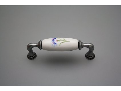 Rustikální úchytka Bohemia 96mm Chrpy FV č. 1