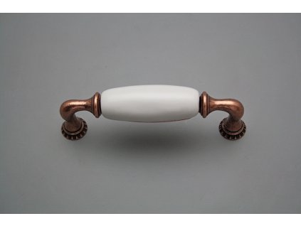 Rustikální úchytka Bohemia 96mm BÍLÁ CU č. 1