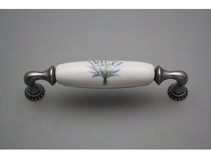 Rustikální úchytka Bohemia 128mm Levandule FV č. 1