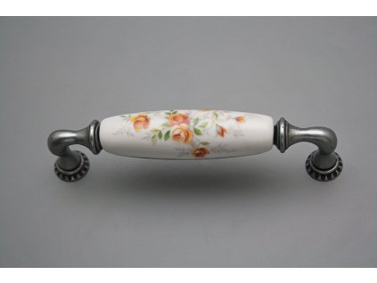 Rustikální úchytka Bohemia 128mm Čajové růžičky FV č. 1