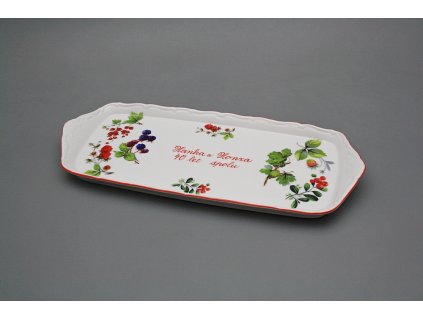 Dárkový podnos s věnováním 37cm Verona Lesní plody CL č. 1