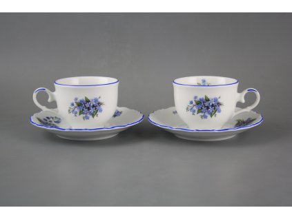 Tea cup 0,18l with saucer Ofelia Forget-me-not AL