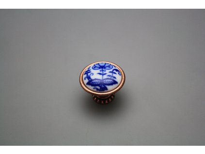 Rustikální úchytka Bohemia 35mm Cibulák List CU č. 1