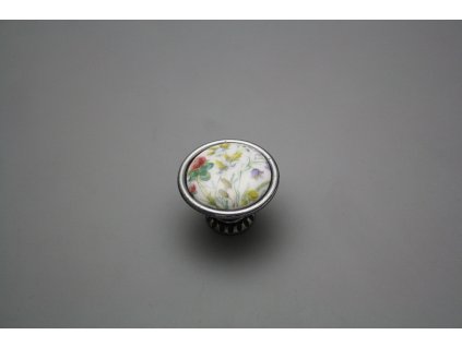 Rustikální úchytka Bohemia 35mm Kvetoucí louka FV č. 1