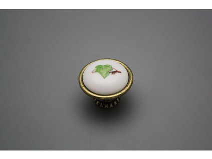 Rustikální úchytka Bohemia 40mm Břečťan č. 1