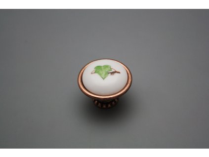 Rustikální úchytka Bohemia 40mm Břečťan CU č. 1