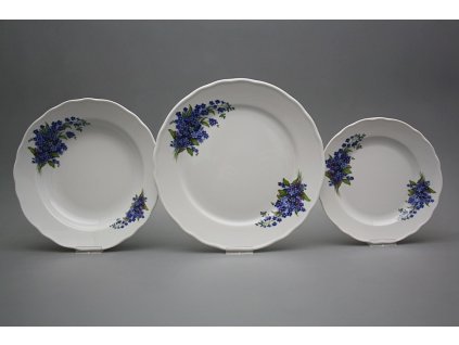 Talířová souprava Rokoko Pomněnky 24dílná DBB č. 1