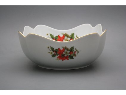 Mísa salátová 24cm čtyřhranná vysoká Rokoko Vánoční hvězda EGL č. 1