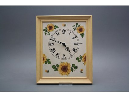Nástěnné hodiny 25x30cm Slunečnice cPB č. 1