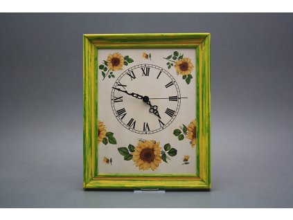 Nástěnné hodiny 25x30cm Slunečnice cZM č. 1