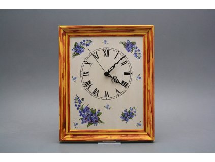 Nástěnné hodiny 25x30cm Pomněnky cHM č. 1