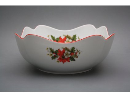 Mísa salátová 24cm čtyřhranná vysoká Rokoko Vánoční hvězda ECL č. 1